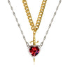 Amour Éternale Heart & Dagger Necklace Set