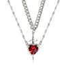 Amour Éternale Heart & Dagger Necklace Set